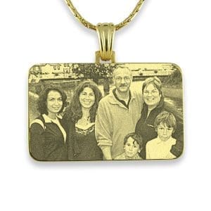 Family Rectangle Photo Pendant