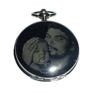 Father's Day Gift - Photo Engraved Pocket Watch