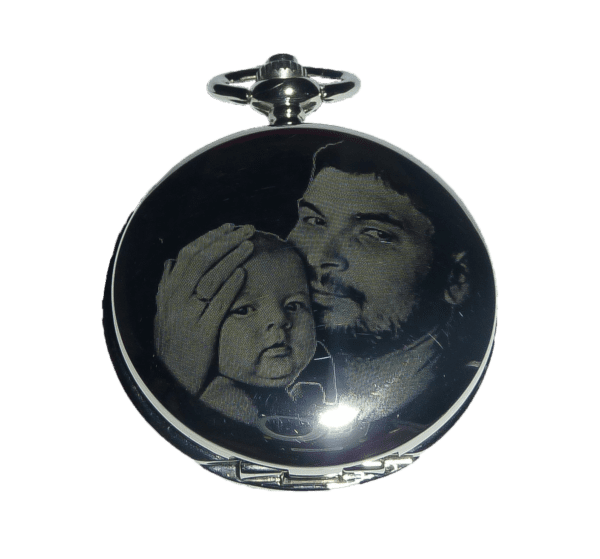 Father's Day Gift - Photo Engraved Pocket Watch