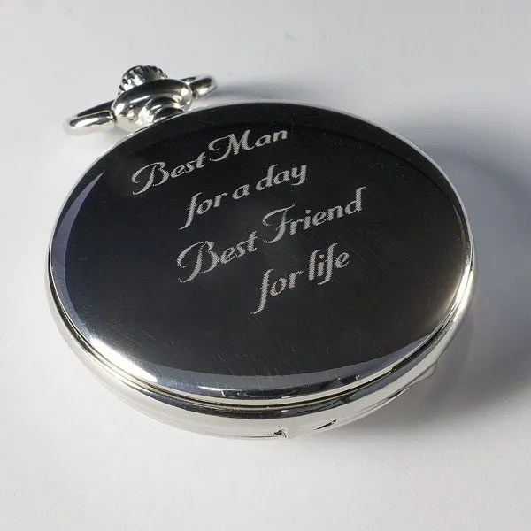 Best Man Pocket watch Back