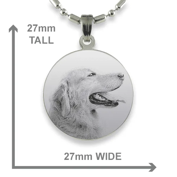 Dog Photo Keepsake - Medium Round - Image 2