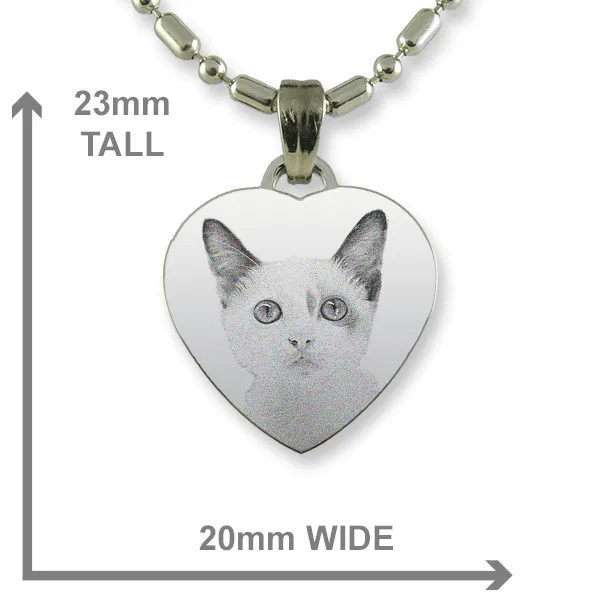 Small Heart Cat Keepsake - Image 2