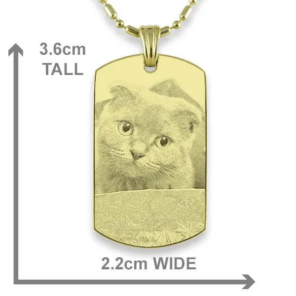 Gold Plate Cat Portrait Keepsake - Image 2