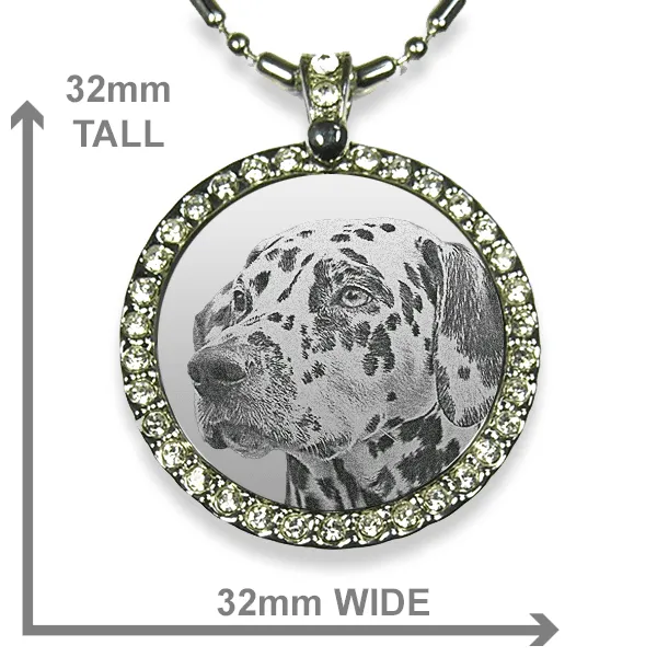 Dog Keepsake - Large Round Diamante - Image 2