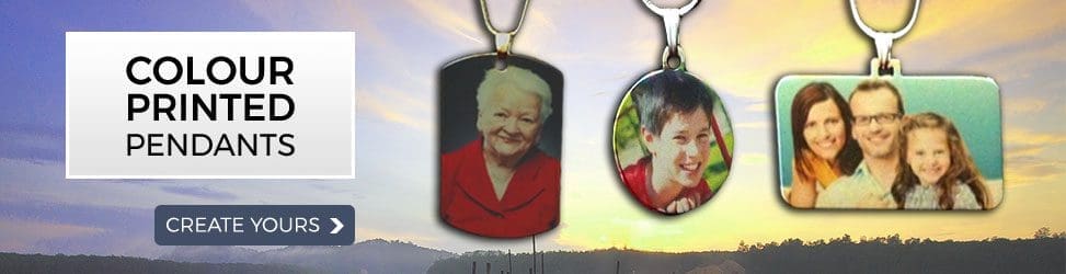 Colour Printed Photo Pendants