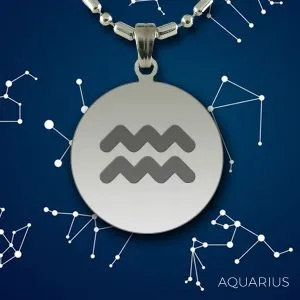 AQUARIUS Zodiac Pendant