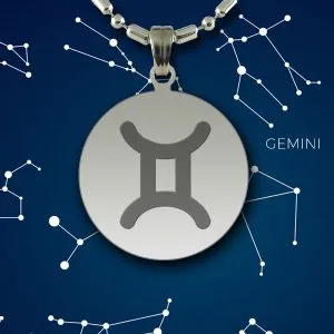 GEMINI Zodiac Pendant