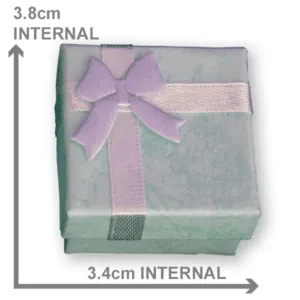 Small Turquoise Ribbon Gift Box