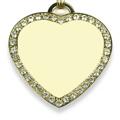 Large Heart Diamante Photo Wedding Keepsake - Image 4