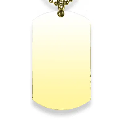 Personalised Photo Jewellery - Engraved Gold Plate Necklace - Image 5