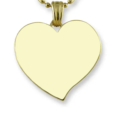 Engraved message on back of pendant