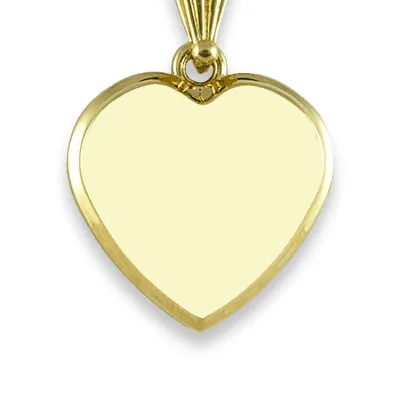 Gold Plate Deluxe Bevelled printed colour Photo Pendant