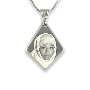 Photo Pendant Jewellery - Bevelled Diamond Drop