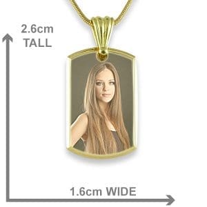 Dimensions Printed Colour Photo ID Tag