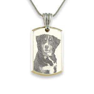 Pet Photo Keepsake - Bevelled Small Portrait Pendant