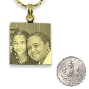 Gold Plated 925 Silver Square