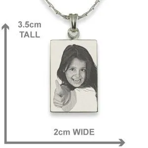 Personalised Family Gift - Photo Engraved Pendant - Image 3
