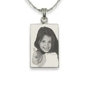 Personalised Family Gift - Photo Engraved Pendant
