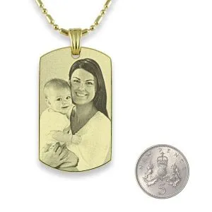 Gold Plated 925 Silver ID-Tag