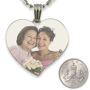 5p Scale for Heart Colour Photo Pendant