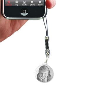 Mini Round Engraved Photo Charm