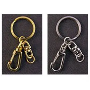Keyring with Deluxe Carabiner Fastening