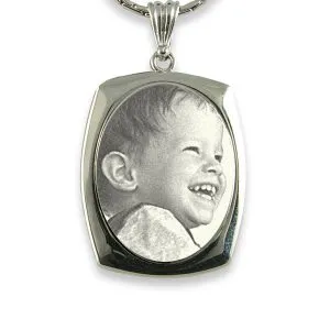 Photo Jewellery - Large Mounted Portrait Oval with Oblong Mount
