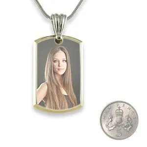 5p Scale Small Deluxe Bevelled Colour Printed Dog Tag