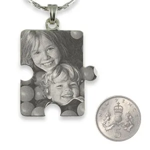 Silver 925 Large Jigsaw Piece