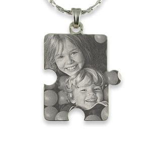 Silver 925 Large Jigsaw Piece
