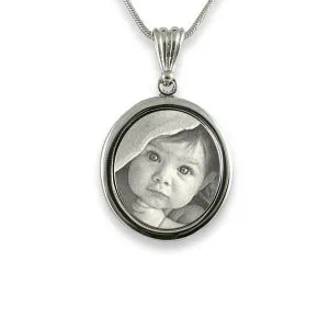 Personalised Photo Keepsake - Small Mounted Oval Portrait