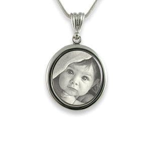 Personalised Photo Keepsake - Small Mounted Oval Portrait