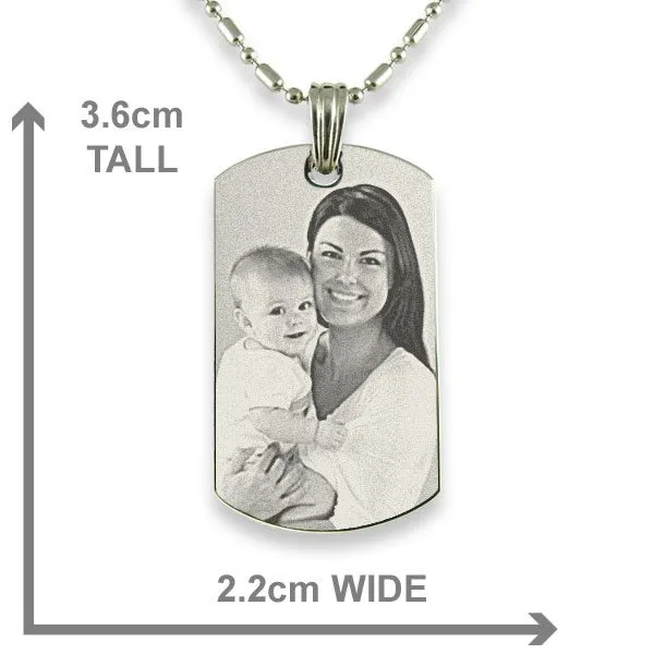 Photo Engraved Necklace - Personalised Photo Jewellery - Image 3