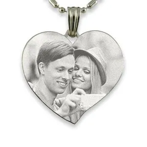 Engraved Photo Pendant