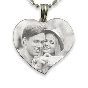 Engraved Photo Pendant