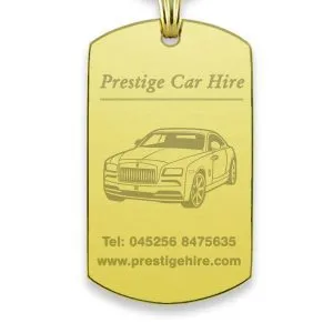 Photo Engraved Jewellery - XL Gold Plate Necklace